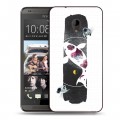 Дизайнерский пластиковый чехол для HTC Desire 700 Восточный космос