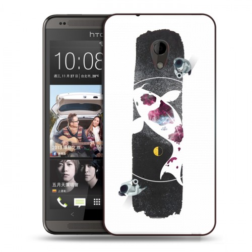 Дизайнерский пластиковый чехол для HTC Desire 700 Восточный космос