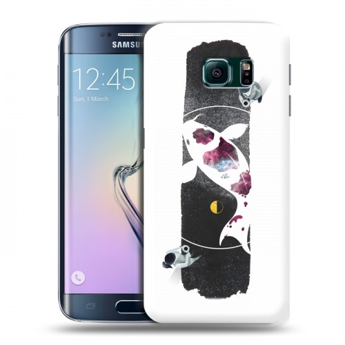 Дизайнерский пластиковый чехол для Samsung Galaxy S6 Edge Восточный космос