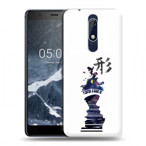 Дизайнерский пластиковый чехол для Nokia 5.1 Восточный космос