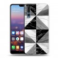 Дизайнерский силиконовый с усиленными углами чехол для Huawei P20 Pro Мраморные тренды