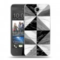 Дизайнерский силиконовый чехол для HTC Desire 300 Мраморные тренды