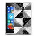 Дизайнерский пластиковый чехол для Microsoft Lumia 435 Мраморные тренды