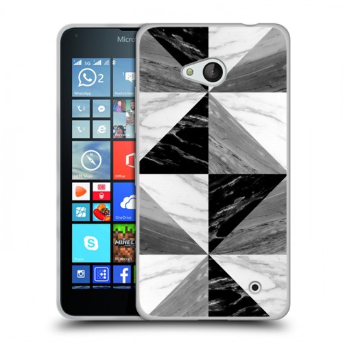 Дизайнерский пластиковый чехол для Microsoft Lumia 640 Мраморные тренды