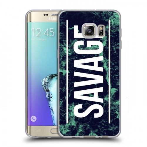 Дизайнерский пластиковый чехол для Samsung Galaxy S6 Edge Plus Мраморные тренды