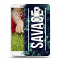 Дизайнерский пластиковый чехол для LG Optimus G2 mini Мраморные тренды