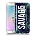 Дизайнерский силиконовый чехол для Samsung Galaxy S6 Edge Мраморные тренды