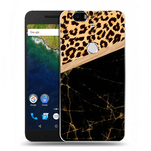 Дизайнерский силиконовый чехол для Google Huawei Nexus 6P Мраморные тренды