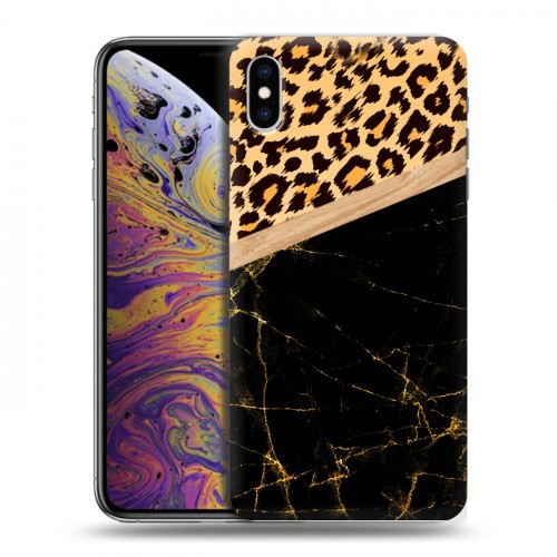 Дизайнерский силиконовый чехол для Iphone Xs Max Мраморные тренды