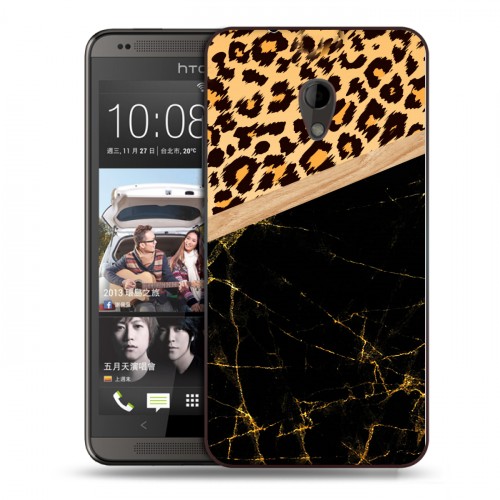 Дизайнерский пластиковый чехол для HTC Desire 700 Мраморные тренды