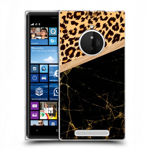 Дизайнерский пластиковый чехол для Nokia Lumia 830 Мраморные тренды