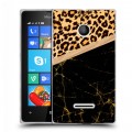 Дизайнерский пластиковый чехол для Microsoft Lumia 435 Мраморные тренды