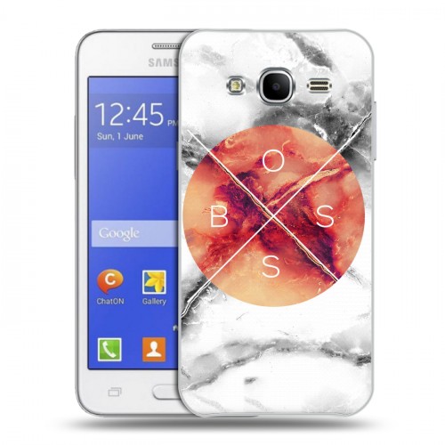 Дизайнерский пластиковый чехол для Samsung Galaxy J7 Мраморные тренды