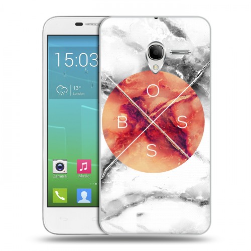 Дизайнерский силиконовый чехол для Alcatel One Touch POP 3 5 Мраморные тренды