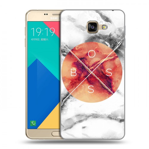 Дизайнерский силиконовый чехол для Samsung Galaxy A9 Мраморные тренды