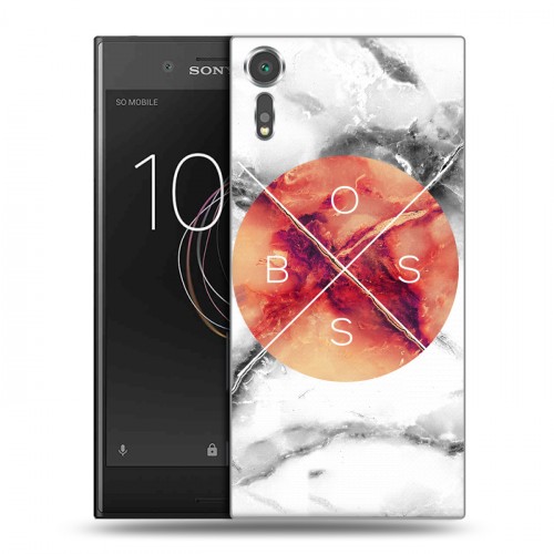 Дизайнерский пластиковый чехол для Sony Xperia XZs Мраморные тренды