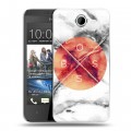 Дизайнерский пластиковый чехол для HTC Desire 300 Мраморные тренды