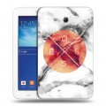 Дизайнерский силиконовый чехол для Samsung Galaxy Tab 3 Lite Мраморные тренды