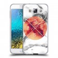 Дизайнерский пластиковый чехол для Samsung Galaxy E5 Мраморные тренды