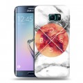 Дизайнерский пластиковый чехол для Samsung Galaxy S6 Edge Мраморные тренды