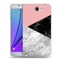 Дизайнерский пластиковый чехол для Samsung Galaxy Note 2 Мраморные тренды