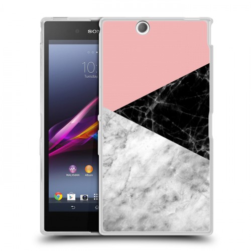 Дизайнерский пластиковый чехол для Sony Xperia Z Ultra  Мраморные тренды