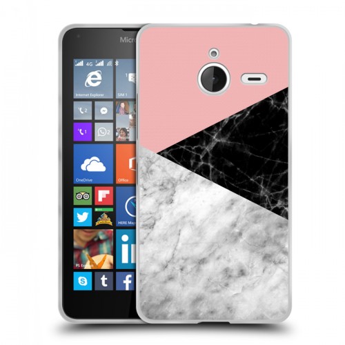Дизайнерский пластиковый чехол для Microsoft Lumia 640 XL Мраморные тренды