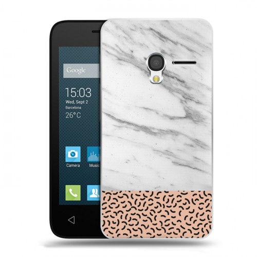 Дизайнерский пластиковый чехол для Alcatel One Touch Pixi 3 (4.5) Мраморные тренды