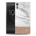 Дизайнерский пластиковый чехол для Sony Xperia XZs Мраморные тренды