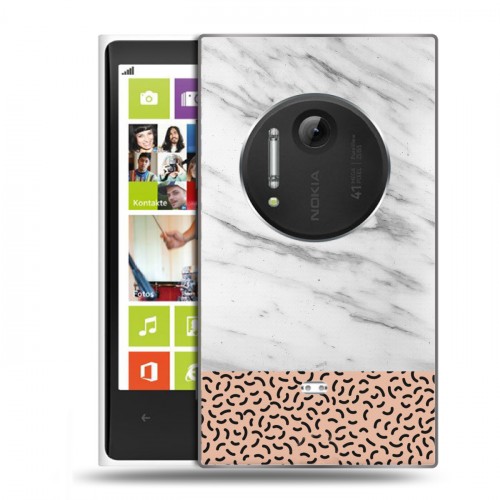Дизайнерский пластиковый чехол для Nokia Lumia 1020 Мраморные тренды