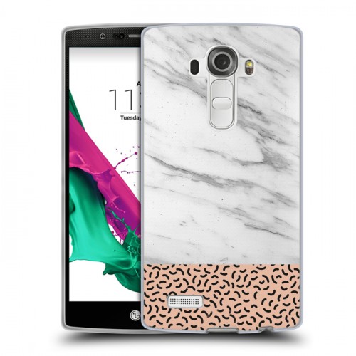 Дизайнерский силиконовый чехол для LG G4 Мраморные тренды