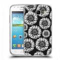 Дизайнерский силиконовый чехол для Samsung Galaxy Core Черно-белые цветы
