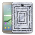 Дизайнерский силиконовый чехол для Samsung Galaxy Tab S2 8.0 Геометрический мрамор