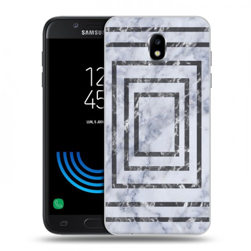 Дизайнерский пластиковый чехол для Samsung Galaxy J5 (2017) Геометрический мрамор