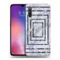 Дизайнерский силиконовый с усиленными углами чехол для Xiaomi Mi9 Геометрический мрамор