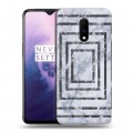 Дизайнерский пластиковый чехол для OnePlus 7 Геометрический мрамор