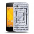 Дизайнерский пластиковый чехол для LG Google Nexus 4 Геометрический мрамор