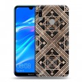 Дизайнерский пластиковый чехол для Huawei Y6 (2019) Геометрический мрамор