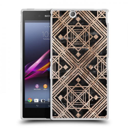 Дизайнерский пластиковый чехол для Sony Xperia Z Ultra  Геометрический мрамор