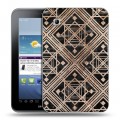Дизайнерский силиконовый чехол для Samsung Galaxy Tab 2 7.0 Геометрический мрамор
