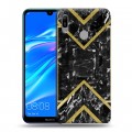 Дизайнерский пластиковый чехол для Huawei Y6 (2019) Геометрический мрамор