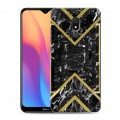 Дизайнерский силиконовый с усиленными углами чехол для Xiaomi RedMi 8A Геометрический мрамор