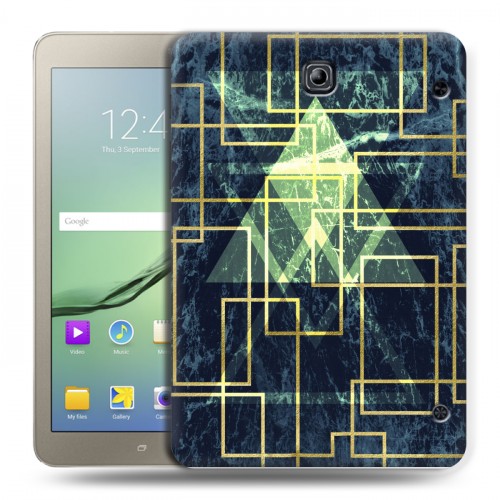 Дизайнерский силиконовый чехол для Samsung Galaxy Tab S2 8.0 Геометрический мрамор