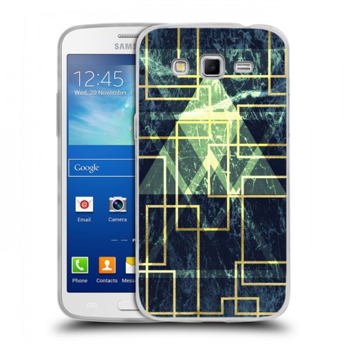 Дизайнерский пластиковый чехол для Samsung Galaxy Grand 2 Геометрический мрамор