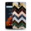 Дизайнерский силиконовый чехол для Wileyfox Storm Геометрический мрамор