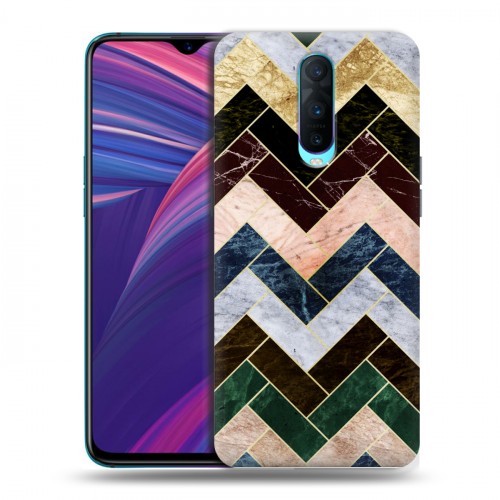 Дизайнерский пластиковый чехол для OPPO RX17 Pro Геометрический мрамор