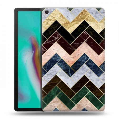 Дизайнерский силиконовый чехол для Samsung Galaxy Tab A 10.1 (2019) Геометрический мрамор