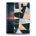 Дизайнерский пластиковый чехол для Nokia 8 Sirocco Геометрический мрамор