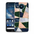 Дизайнерский силиконовый чехол для Nokia 8.3 Геометрический мрамор