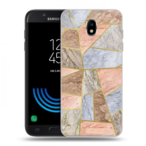 Дизайнерский пластиковый чехол для Samsung Galaxy J5 (2017) Геометрический мрамор